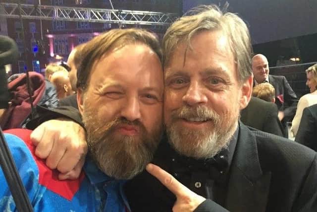 Craig, pictured with legendary Star Wars actor Mark Hamill (aka Luke Skywalker) at a convention in 2015.