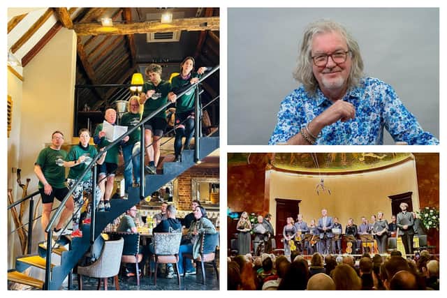 TV star James May and wine expert Oz Clarke will be heading to Warwick later this year for a charity concert. Photos supplied