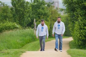 Dan is inviting men to get walking and talking.