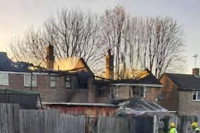 A scene from the fire. Picture: Nuneaton Fire Station.