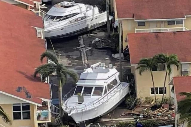 Photos of the devastation caused by Hurricane Ian in Fort Myers, Florida.