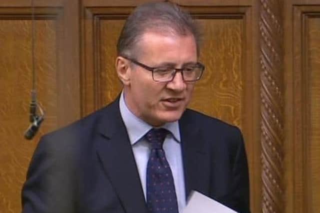 The familiar sight of Rugby MP Mark Pawsey in action in the Commons.