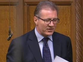 The familiar sight of Rugby MP Mark Pawsey in action in the Commons.