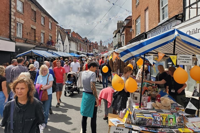 The event attracted many people to the street, which boasts many independent businesses.