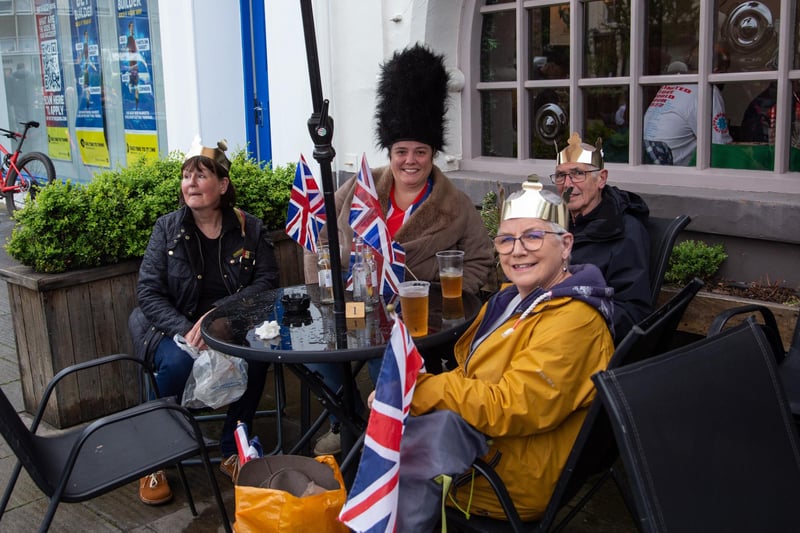 One of the many groups of people who came out for the coronation party. Photo by George Gulliver Photography