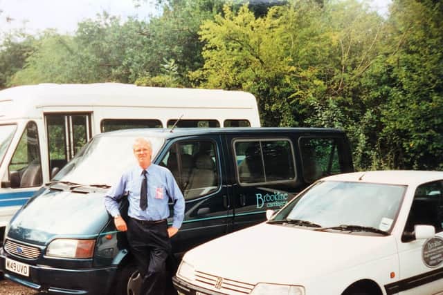 Patrick Brook with some of the old fleet. Photo supplied