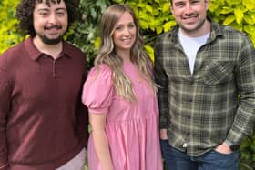 L-R Joe Tabb, Kirstie Robinson and Jack Stocking have joined R&amp;Co Communications in Leamington.