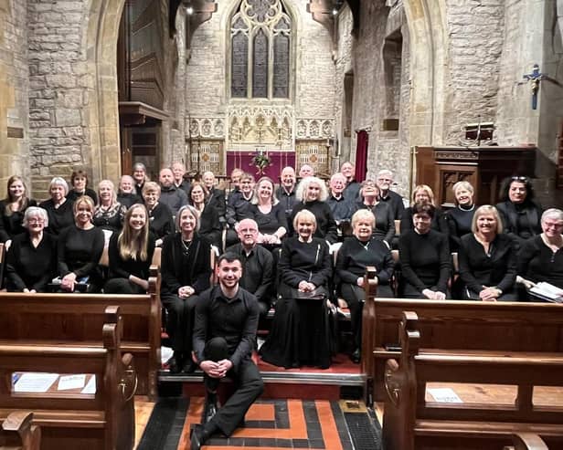 The Warwickshire Singers with Jim Bate in 2024. Picture supplied.