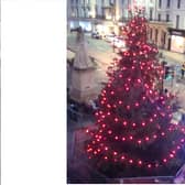 The Leamington Tree of Light outside the town hall in 2017.