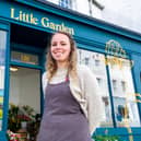 Lois Golding outside Little Garden, a new flower shop which has recently opened in Regent Street, Leamington. Picture by Mike Baker MDB.