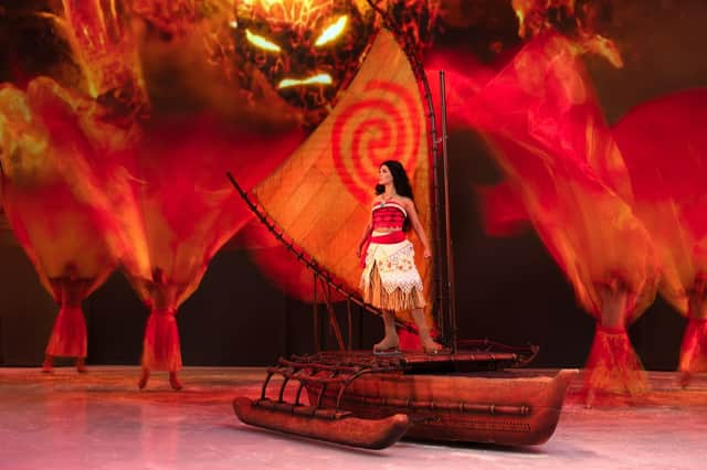 Moana  performs for Disney on Ice (photo: Disney)