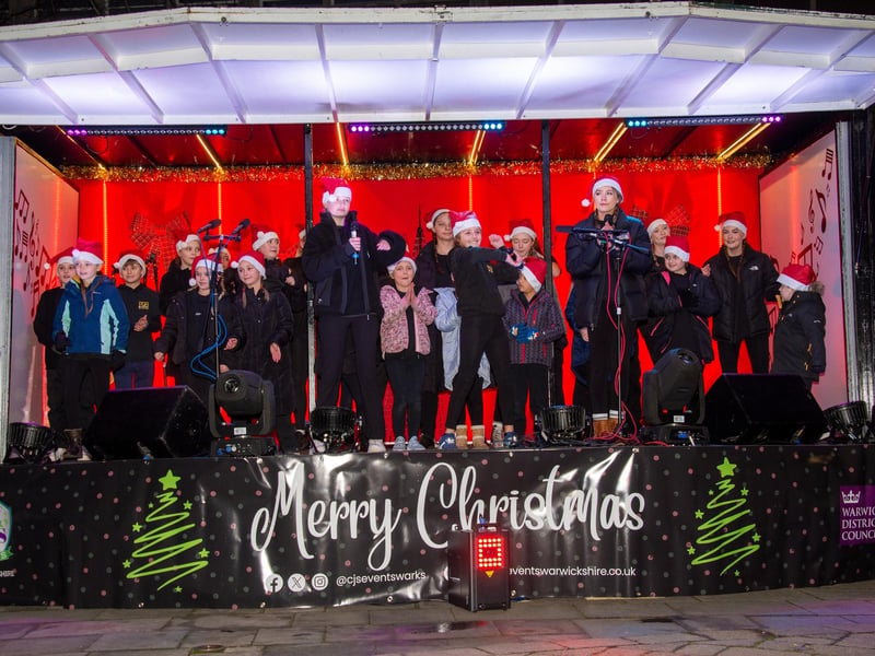 Warwick town centre, hosted the annual Victorian Evening, with a variety of stalls and attractions and also included the Christmas lights switch on. Pictured: Pauline Quirke Academy