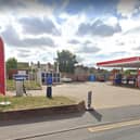 A photo from Google Street View taken before the current work started. The new electric vehicle points and canopy are being installed to the left-hand side of the site and a new jet wash will be set back in line with the parking spaces for the shop.