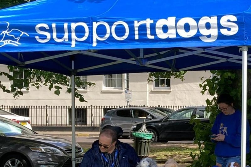 Support Dogs was one of the charities Cars at the Spa 2025 was raising funds for. The charity had a stand at the event.
