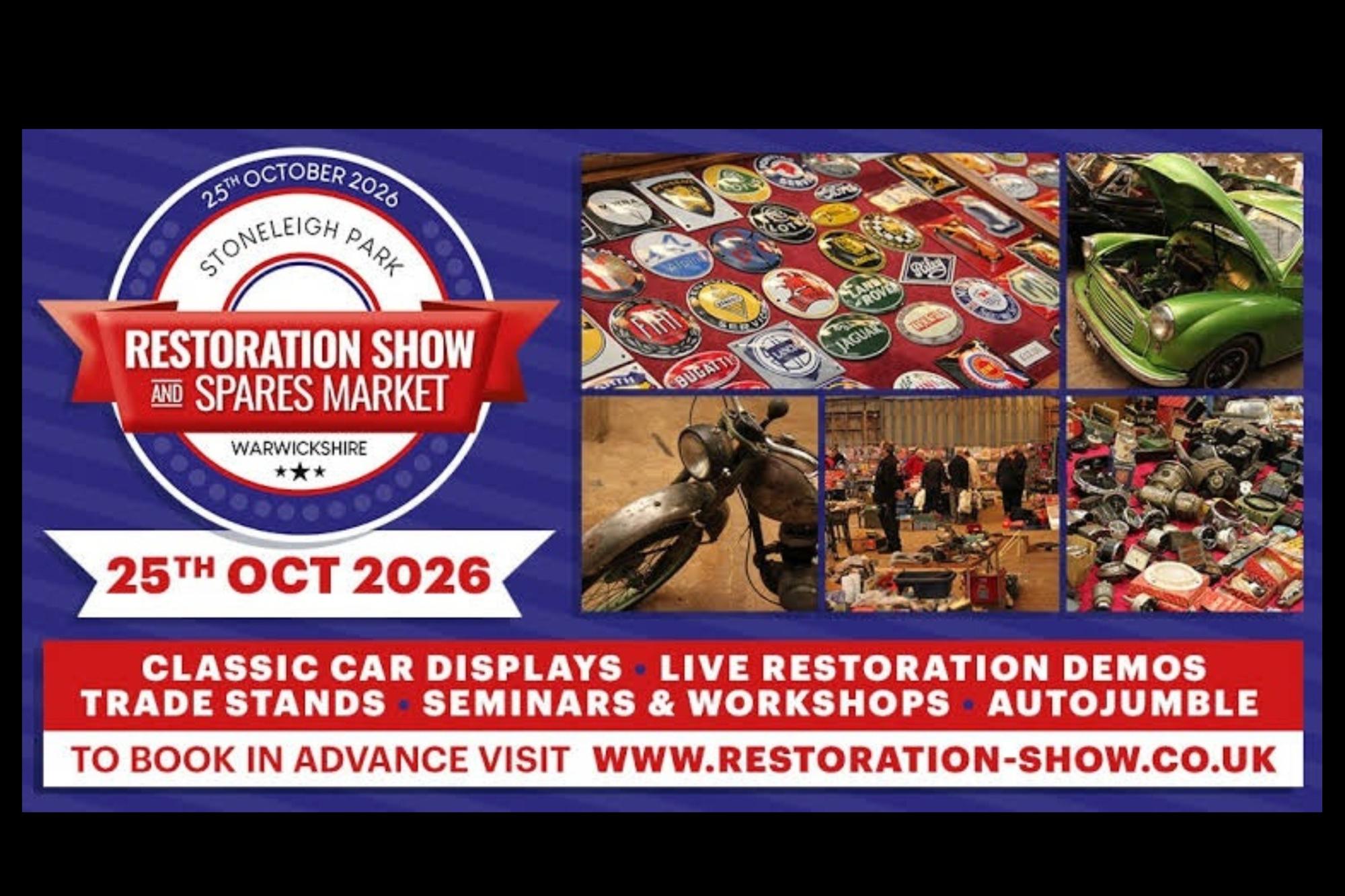 Classic car enthusiasts gear up for National Restoration Show in Stoneleigh