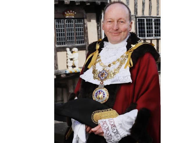 Cllr David Skinner, the Mayor of Warwick for 2024/25. Photo by Warwick Town Council.