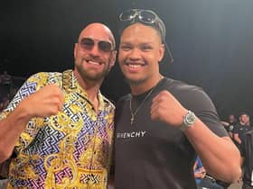 Matty Harris with champ Tyson Fury.
