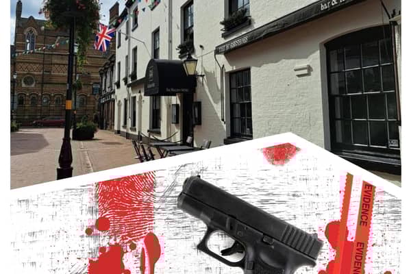 Murdery mystery at The Rugby Hotel.