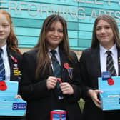 Students sell poppies.