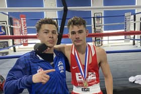 Jamie pictured with winner Dylan