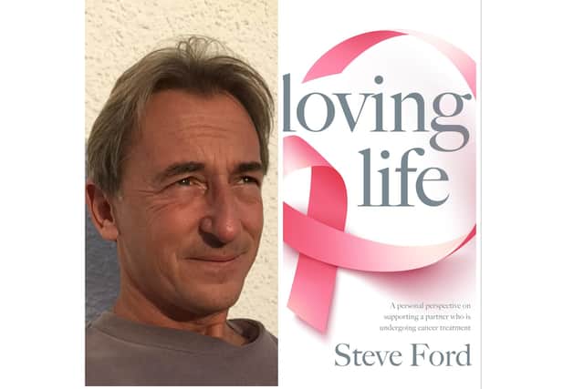 Steve Ford and his new book loving life. Pictures supplied.