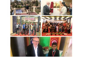 A collage of photos from Matt Western MP's visit to India. Pictures supplied.