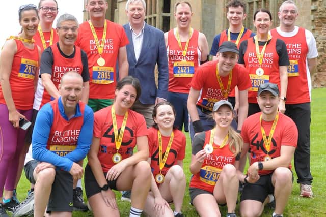 The Blythe Liggins team after taking part in the 2024 Two Castles Run. The popular event is fully booked for 2025 and will take place on Sunday, June 8.