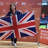 Boryana Nankova won the Gold Medal in the Women's Table Tennis Singles competition at the World Transplant Games 2023 in Perth. Picture supplied.