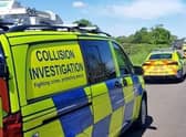 Crash investigators are appealing for witnesses after a motorbike rider was seriously injured on the A5 on Sunday