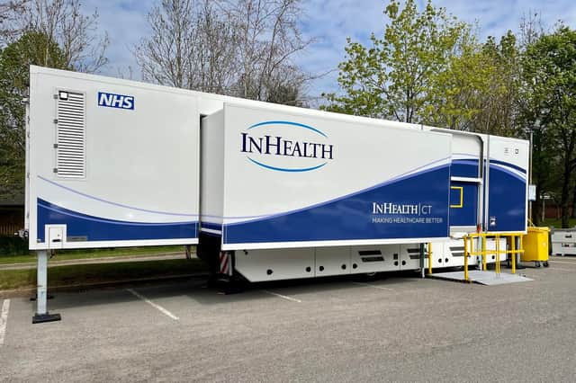 The mobile scanning unit - presently based at St Cross.