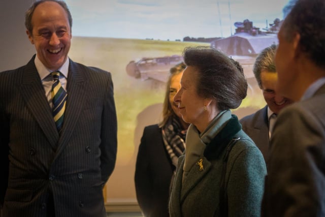 HRH Princess Anne officially opened The Queen's Royal Hussars Museum on April 4 and toured the site. Photo by Regimental photographer, Trooper Turner