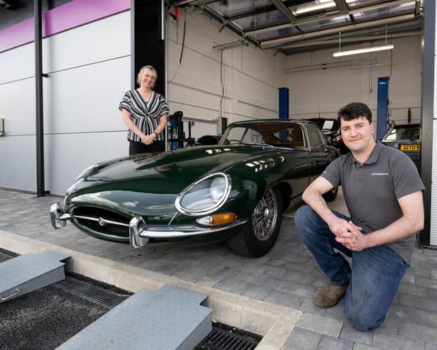 James O'Brien with Katherine Skerry, the site manager at AC Lloyd Space Business Centre Warwick. Picture supplied.