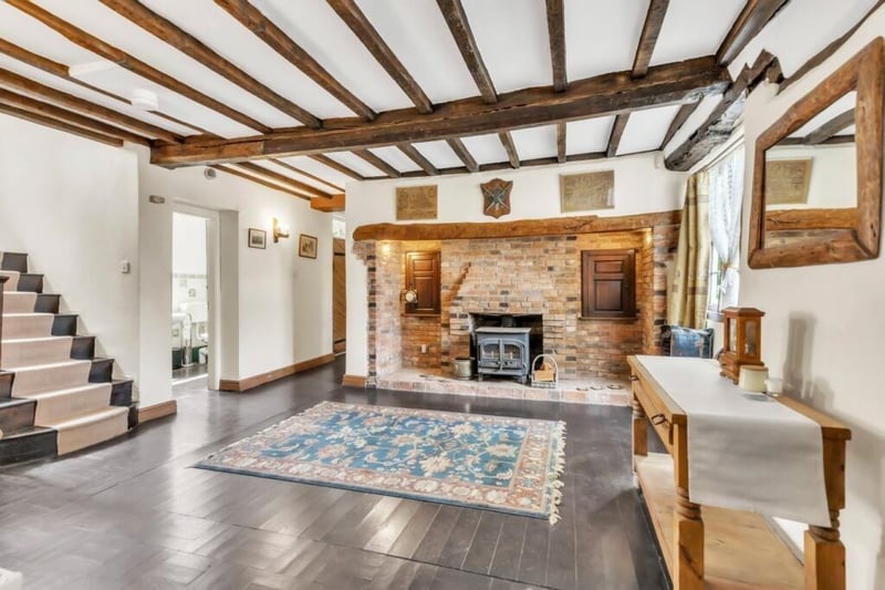 The home is full of character.
