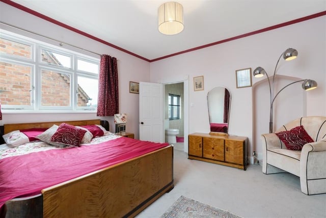 One of the six bedrooms in the property. Photo by Fine and Country