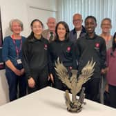 The artwork is part of Ashlawn School's student-led Cut the Cycle campaign which has seen pupils create a website, produce a short film, deliver awareness activities and share their learning with other schools across the borough.