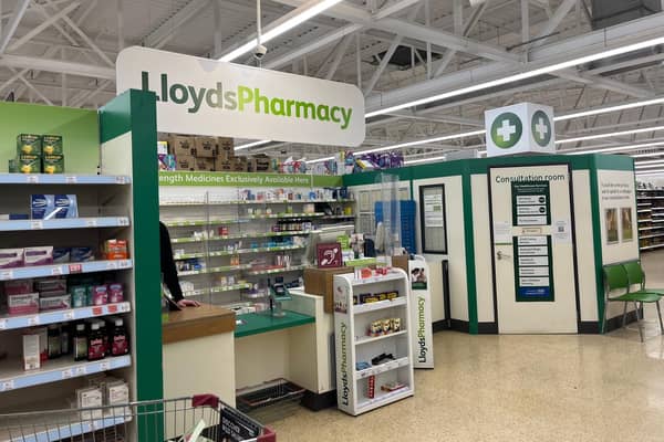 The familiar setting of Lloyds Pharmacy within Rugby Sainsbury's - but that is now set to close in the coming months.