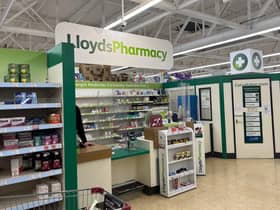 The familiar setting of Lloyds Pharmacy within Rugby Sainsbury's - but that is now set to close in the coming months.