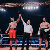 Matty Harris returned back to winning ways in Telford. Pic: David Cavan/Wasserman Boxing.