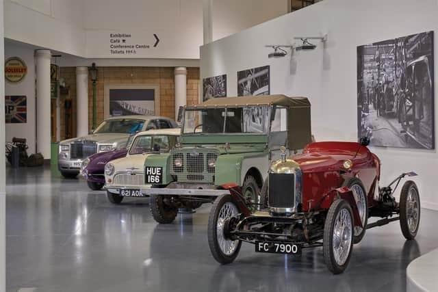 Classic cars at The Heritage Motor Centre in Gaydon.