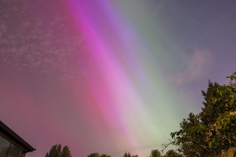 Steven Barnett took this photo of the Northern Lights above Kenilworth