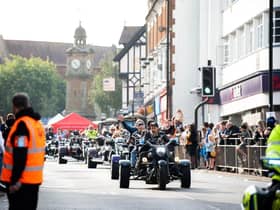 A library picture from a previous Rugby Bikefest.