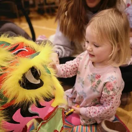 Having fun for Chinese New Year in Dunchurch.