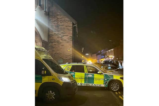 Emergency services were called to the scene around midnight. Photo by Nicholas Goode