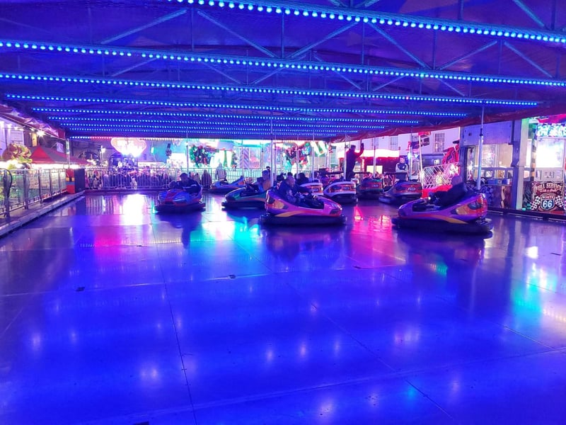 The bumper cars.