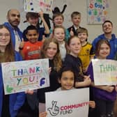 Gap youth club children and youth workers say a big thank you to National Lottery players for raising money to fund Warwick youth clubs. Photo supplied