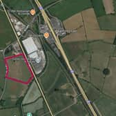 The solar farm site is located on a single field to the north-east of Daventry, around 300 metres from Watford Gap Services.