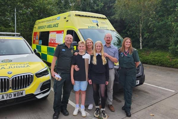 Luke and Shana were reunited with Eli and his family. His family were extremely thankful to the crew and presented them with a gift following a thank you. Photo supplied