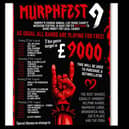 A poster for Murphfest 9. Slots are still available for bands and musicians to come along and play. Picture supplied.