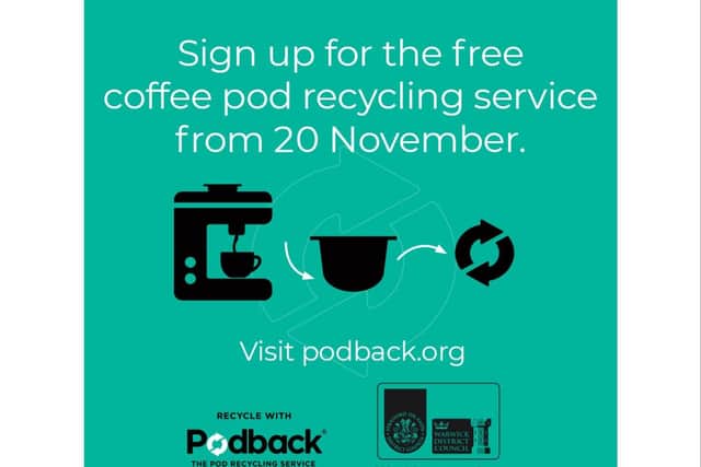 Residents in south Warwickshire will soon be able to recycle their used coffee pods through council collections. Photo supplied