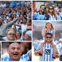 Coventry fans at Wembley in 2017 and 2018
